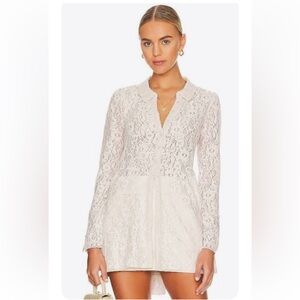 Free People Heather Lace Tunic In Champagne Dream Sz S Coastal Grandma Coquette